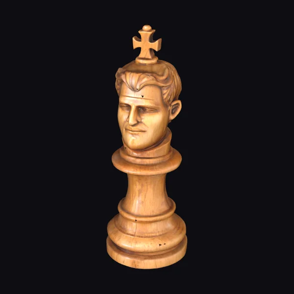 Wooden King Chess Piece
