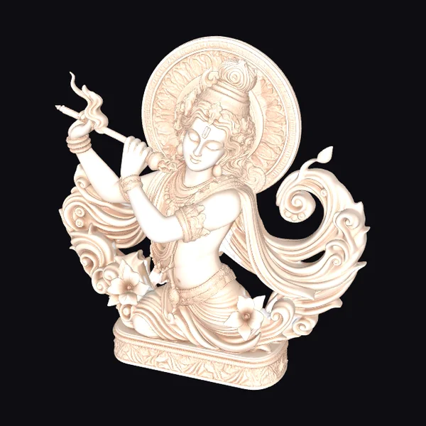 Krishna Playing Flute Statue