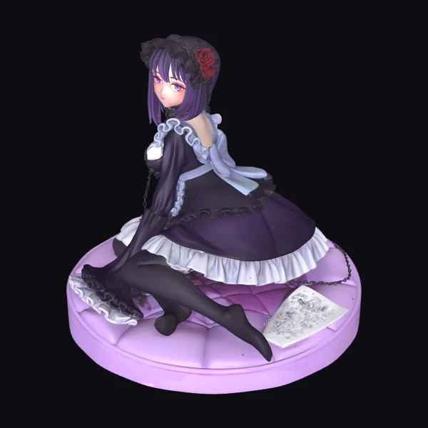 Purple Maid Figurine