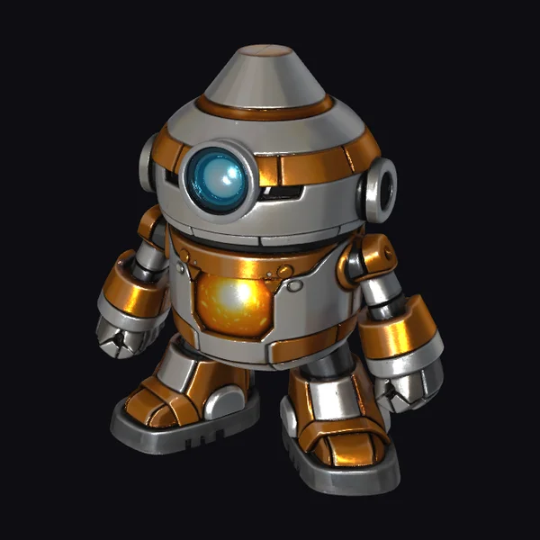 Metal Robot Figure