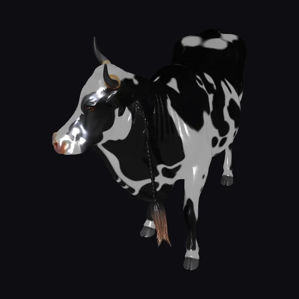 Spotted Cow Figurine