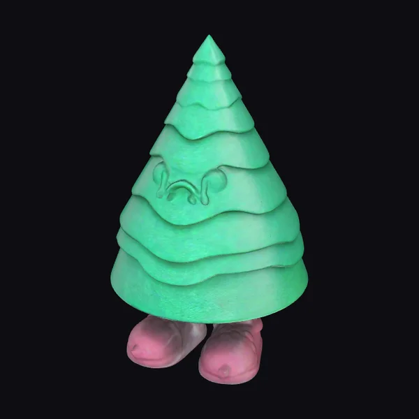 Glowing Green Tree Creature
