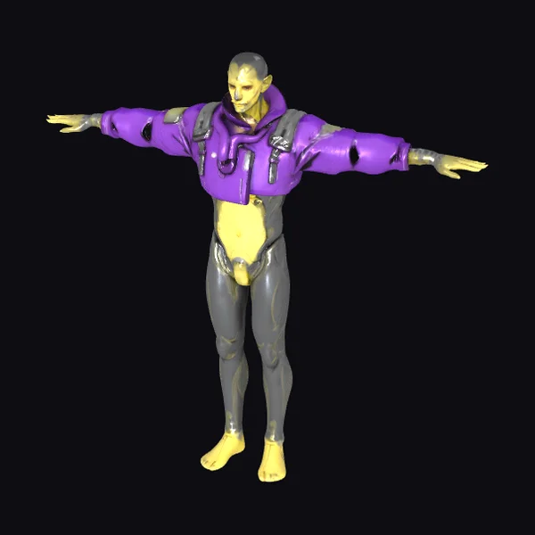 Cyberpunk Alien Greeter