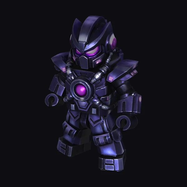 Purple Mech Warrior