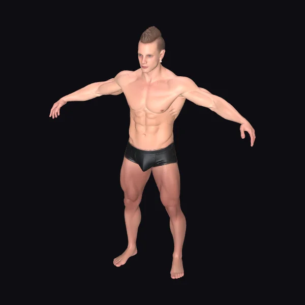 Muscular Man in Underwear