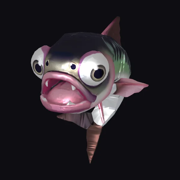 Surprised Polyfish Head