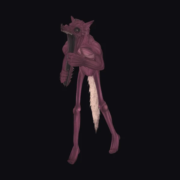 Purple Werewolf Creature