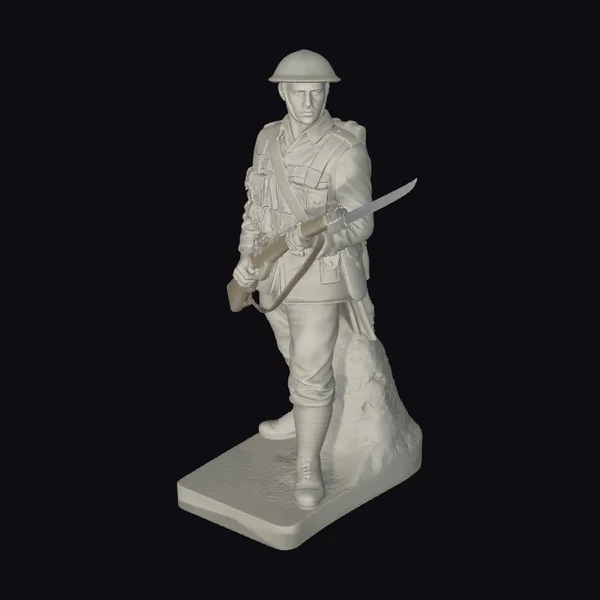 WWI Soldier Statue