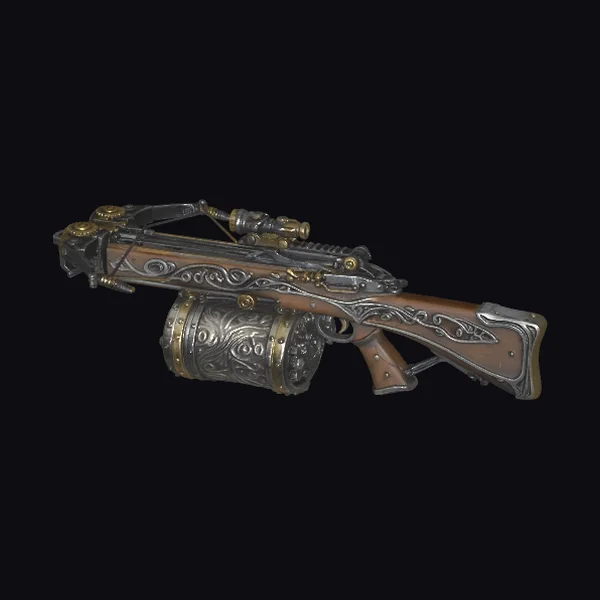 Ornate Steam Crossbow Gun