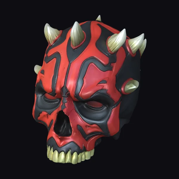 Crimson Oni Skull