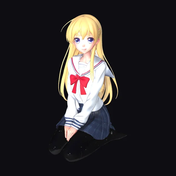 Blonde Girl in Uniform