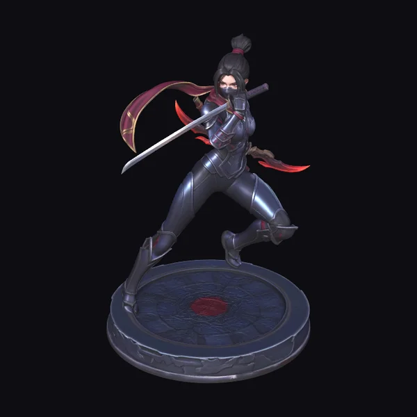 Female Ninja with Swords