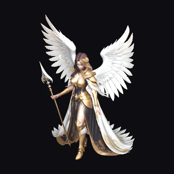 Golden Angelic Warrior