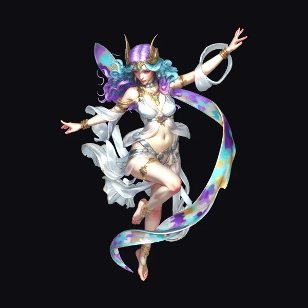 Dancing Goddess in Veil