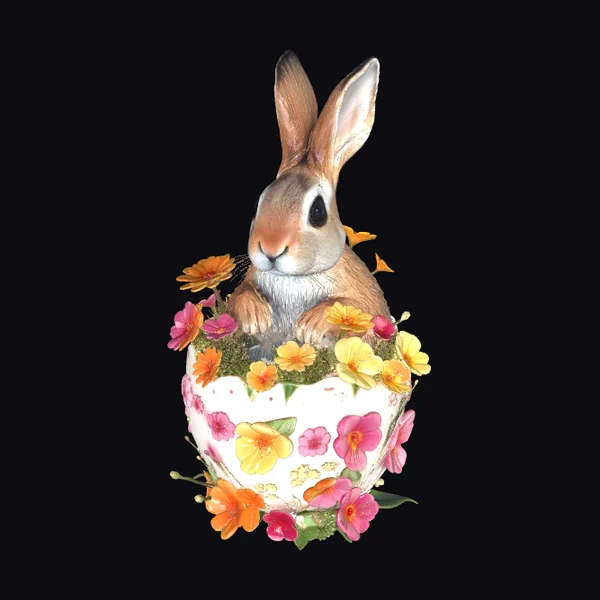 Easter Bunny in Egg