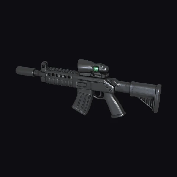 Black Tactical Rifle