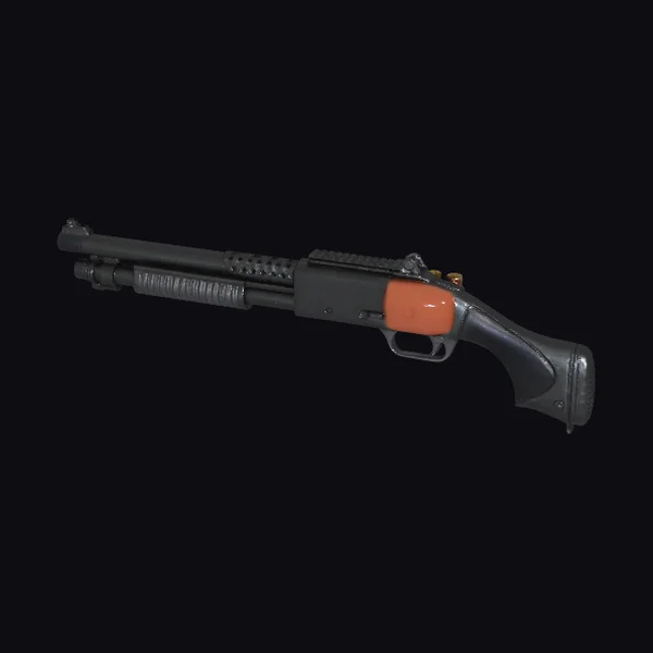 Black and Orange Shotgun