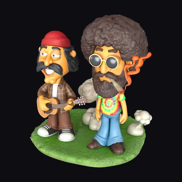 Psychedelic Duo on Grass