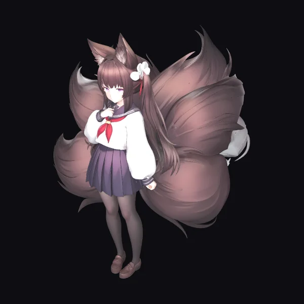 Fox Girl in Sailor Outfit