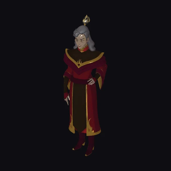 Regal Crimson Flame Empress
