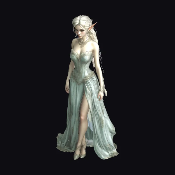 Ethereal Elven Evening Gown