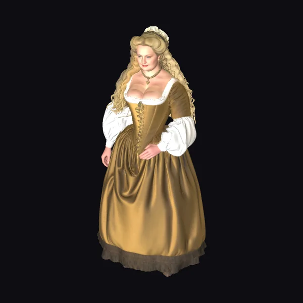 Golden Elizabethan Lady