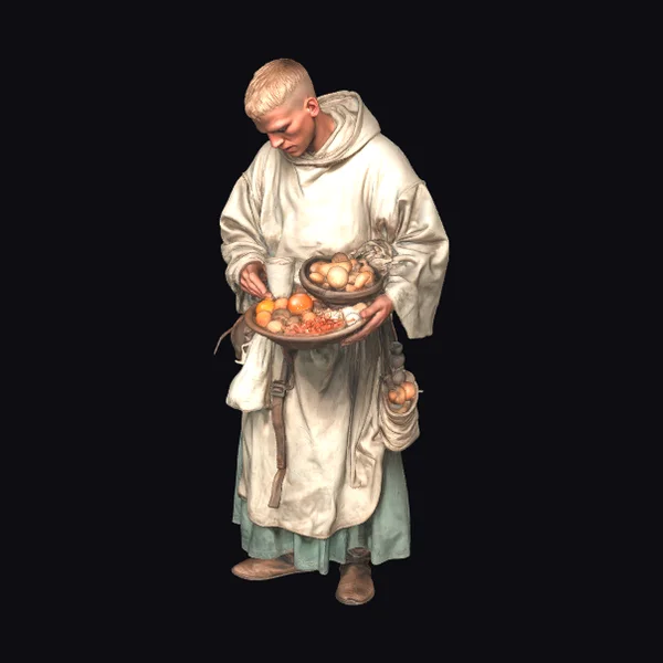 Pilgrim with Fruit Basket