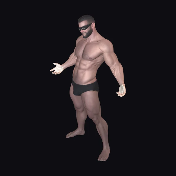Muscular Man in Underwear
