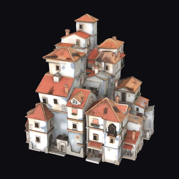 Terracotta Roofed Village