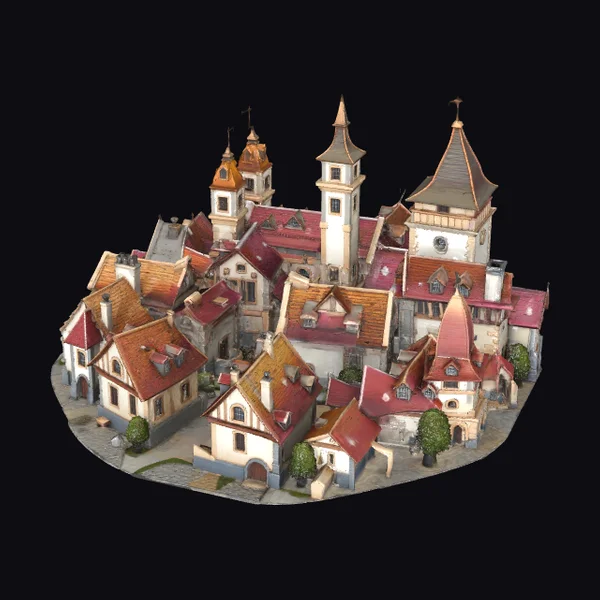 Medieval Town Cluster