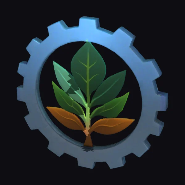 Gear with Green Sprout