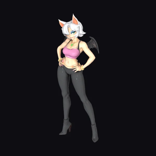 Bat Ears Female Character