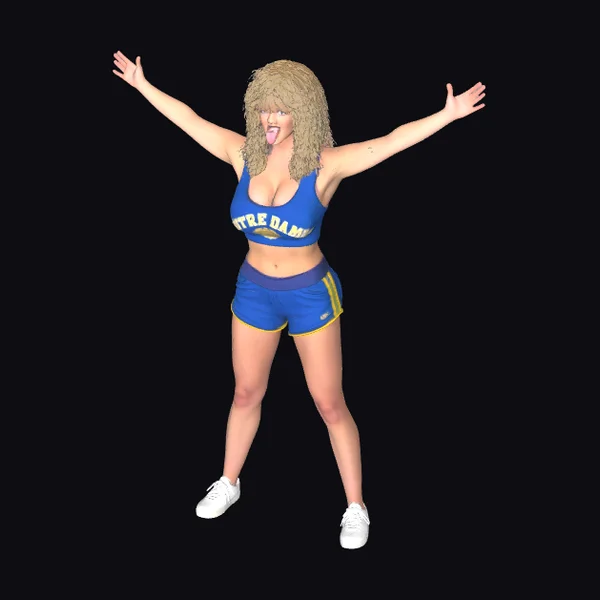 Blonde Cheerleader Outfit