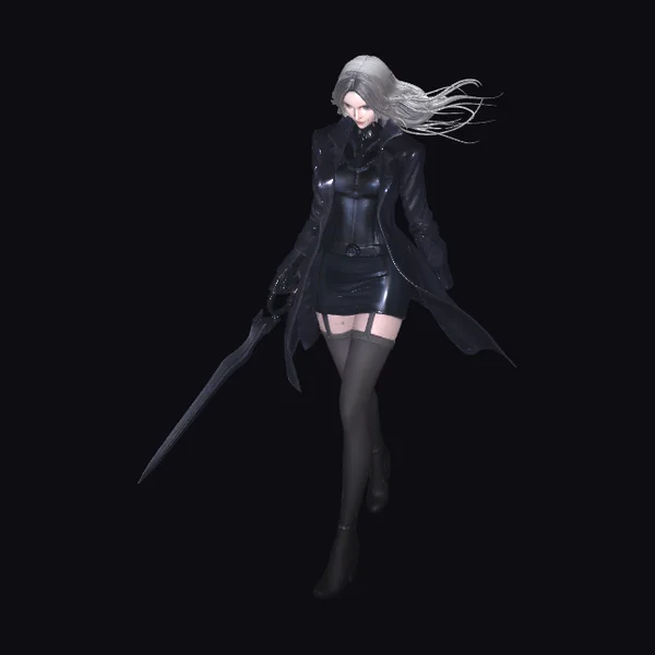 Female Warrior with Sword