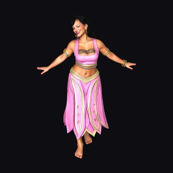 Pink Belly Dancer Outfit