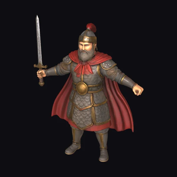 Medieval Warrior with Sword