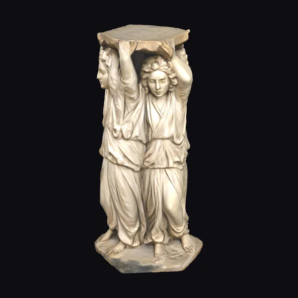 Two Caryatids Statue