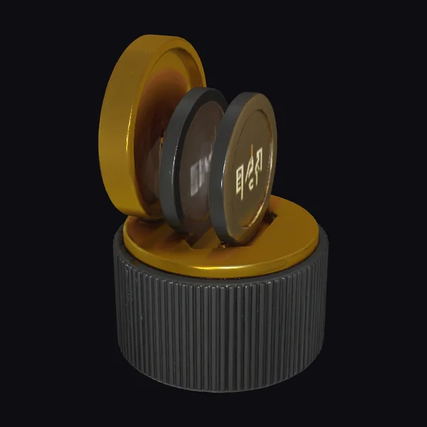 Golden Crypto Capsule