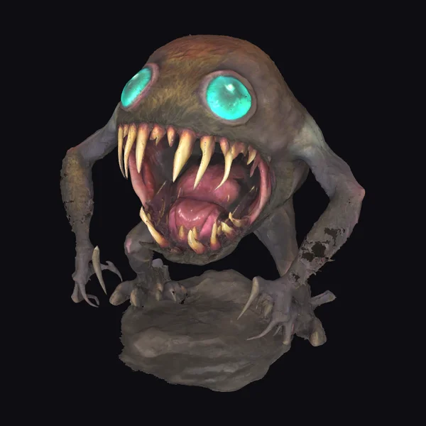 Glowing Eyed Cave Monster