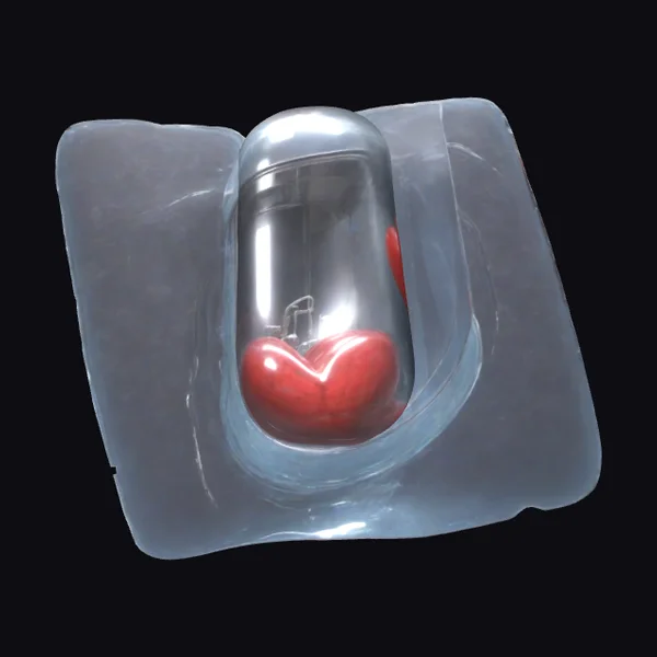 Heart in Gel Capsule