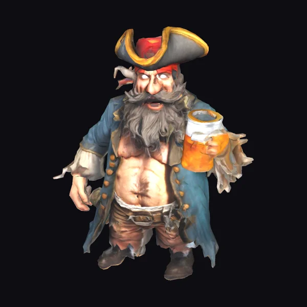 Pirate with Beer Mug