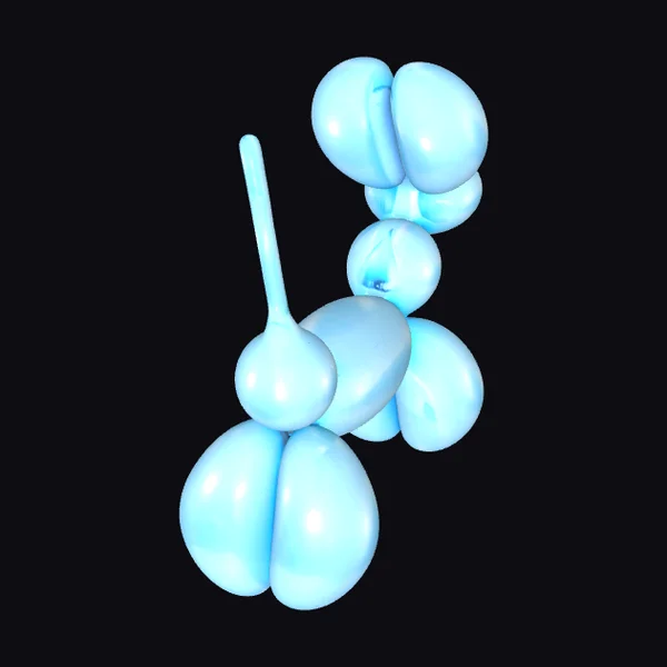 Twisted Blue Balloon Dog