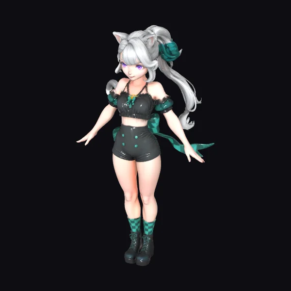 Cat-Eared Anime Girl