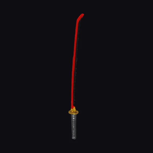 Crimson Serrated Katana