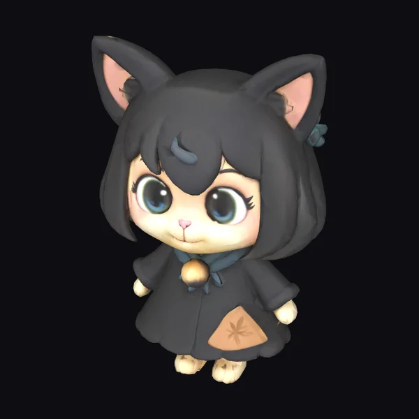 Cat-Eared Cartoon Character