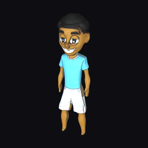 Cartoon Smiling Boy