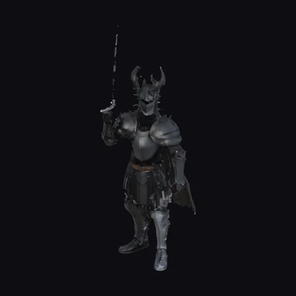 Black Knight with Spiked Armor