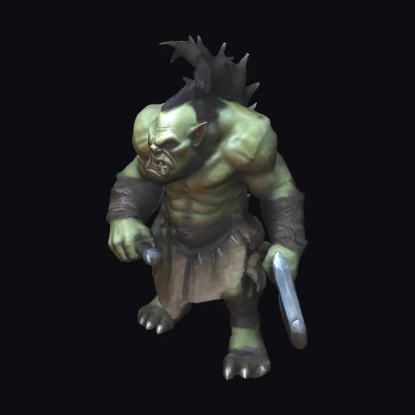 Green Orc Warrior