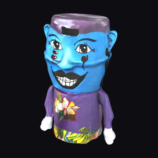 Whimsical Trash Can Mascot