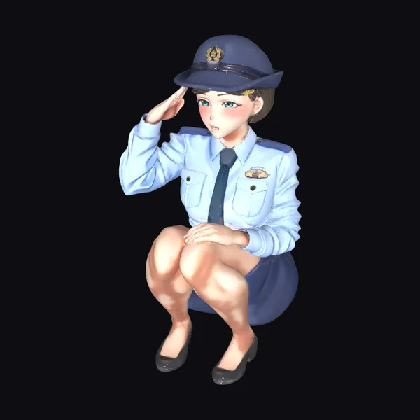 Police Officer Saluting